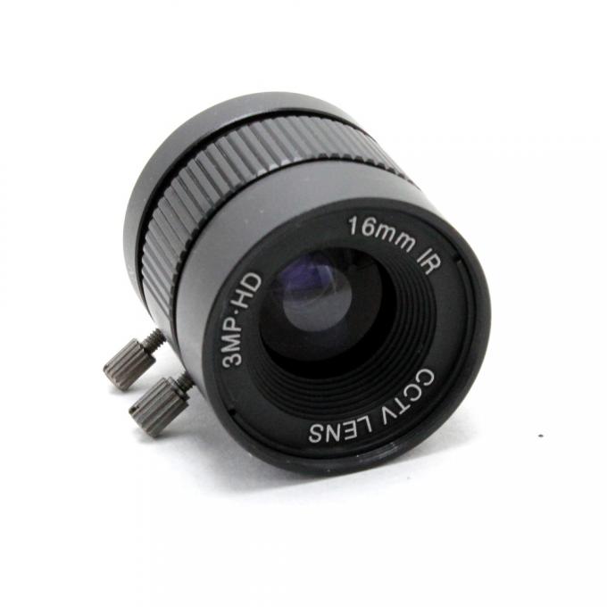 3MP HD 16mm εγχειρίδιο 1/2 Iris Γ φακών τοποθετούν το βιομηχανικό φακό καμερών CCTV φακών για τη κάμερα καμερών IP HD