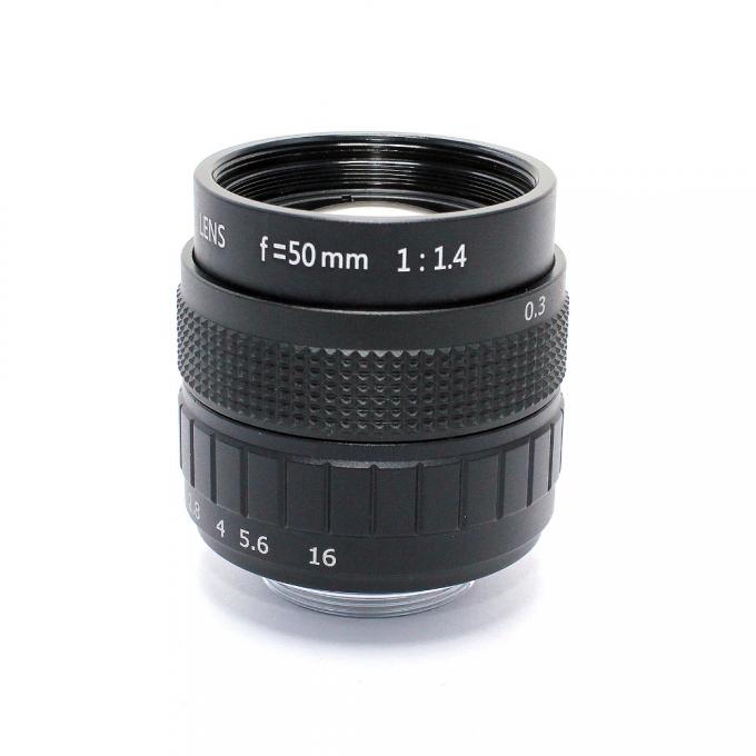 ο φακός Γ 50mm τοποθετεί το φακό Γ CCTV f/1.4 τοποθετεί το 2/3 περίβλημα κραμάτων χαρακτηριστικών γνωρισμάτων φακών CCTV με το φακό ποιοτικών καμερών