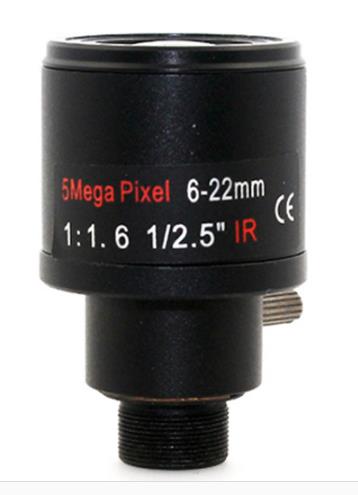 5MP HD 622mm χειρωνακτικός φακός καμερών οργάνων ελέγχου ασφάλειας ζουμ φακών M12 για τη κάμερα CCTV IP και τη κάμερα