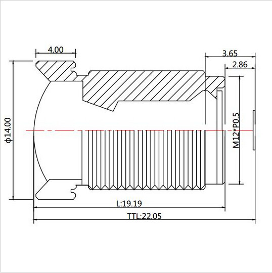 φακός 1/2.3 ίντσα 10MP IR 72D HFOV 4.35mm καμία διαστρέβλωση για το φακό Gopro6